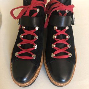 Marc Fisher LTD Womens Indre Lace-Up Casual Ankle Combat Boots